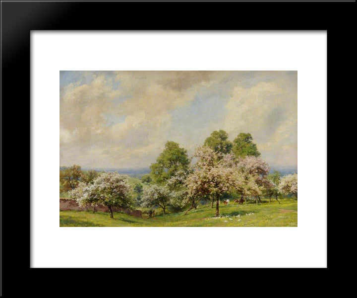Spring Sunshine 20x24 Black Modern Wood Framed Art Print Poster by Parsons, Alfred