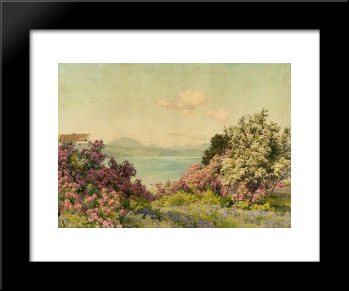 The Narrows At Rosneath And The Gareloch 20x24 Black Modern Wood Framed Art Print Poster by Parsons, Alfred