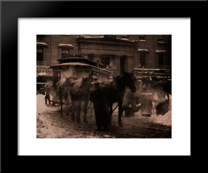 The Terminal 20x24 Black Modern Wood Framed Art Print Poster by Stieglitz, Alfred