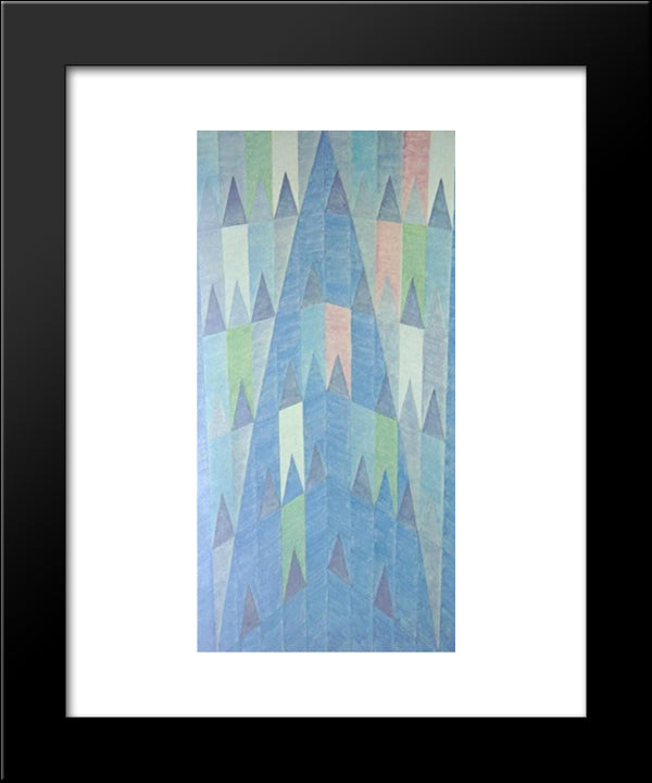 Catedral 20x24 Black Modern Wood Framed Art Print Poster by Volpi, Alfredo