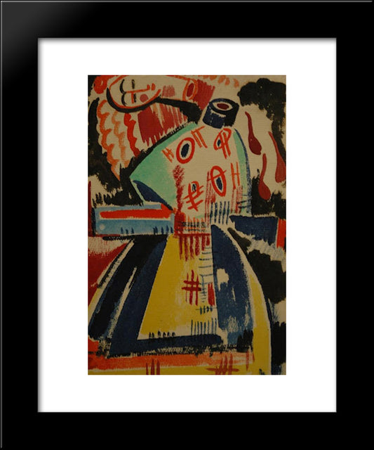 Woman Sevant 20x24 Black Modern Wood Framed Art Print Poster by Souza Cardoso, Amadeo de