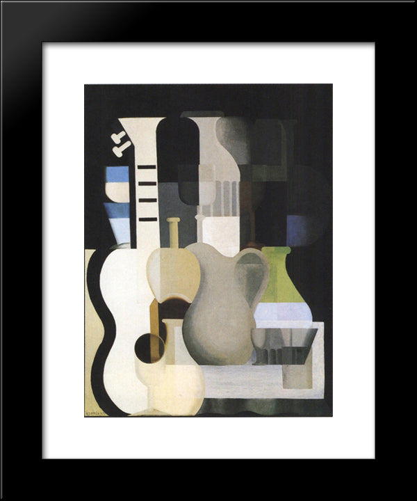 Accords 20x24 Black Modern Wood Framed Art Print Poster by Ozenfant, Amedee