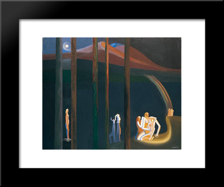 Pacifique Iii 20x24 Black Modern Wood Framed Art Print Poster by Ozenfant, Amedee