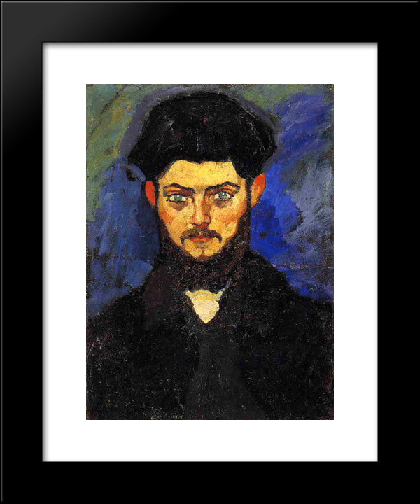 Maurice Drouard 20x24 Black Modern Wood Framed Art Print Poster by Modigliani, Amedeo