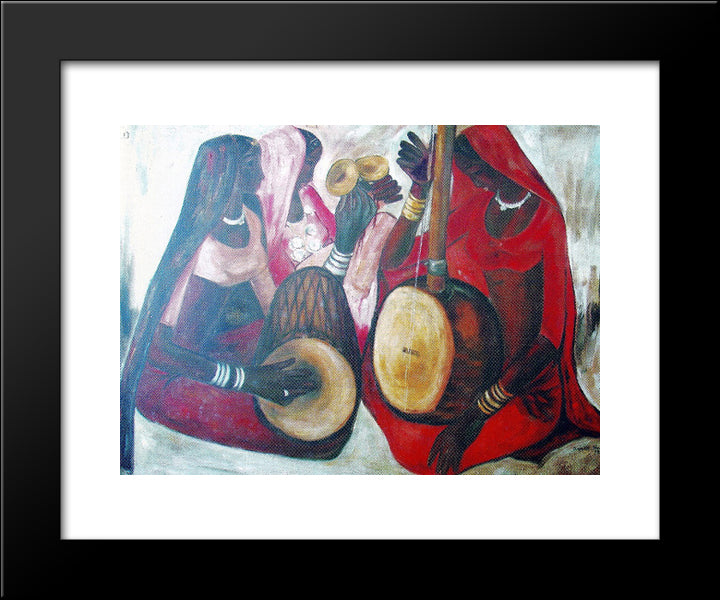 Unknown Title 20x24 Black Modern Wood Framed Art Print Poster by Sher Gil, Amrita
