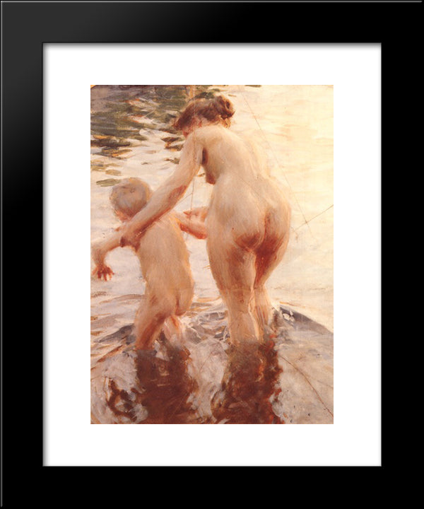 A Premiere 20x24 Black Modern Wood Framed Art Print Poster by Zorn, Anders