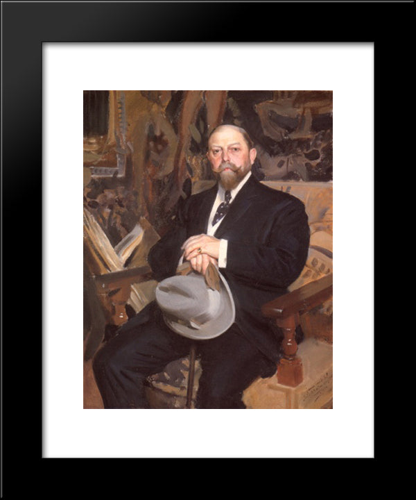 Hugo Reisinger 20x24 Black Modern Wood Framed Art Print Poster by Zorn, Anders