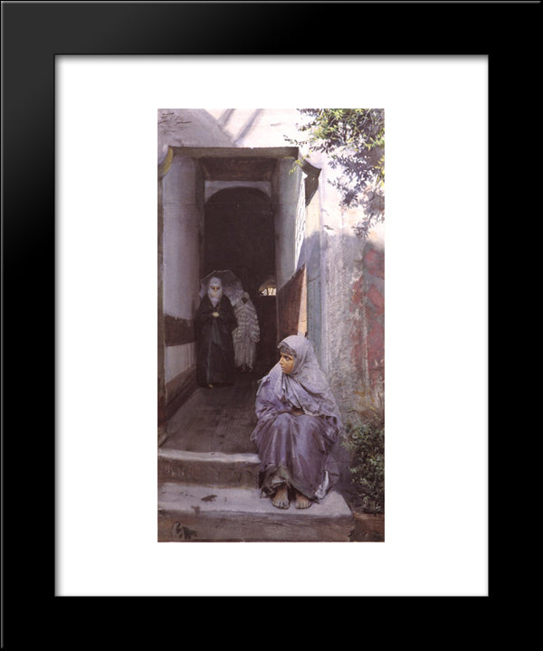 In Top Capu 20x24 Black Modern Wood Framed Art Print Poster by Zorn, Anders