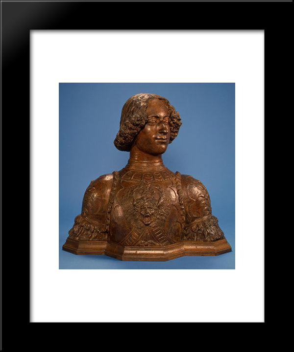 Giuliano De Medici 20x24 Black Modern Wood Framed Art Print Poster by Verrocchio, Andrea del