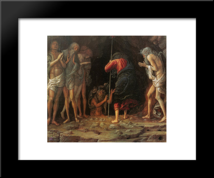 Descent Into Limbo 20x24 Black Modern Wood Framed Art Print Poster by Mantegna, Andrea