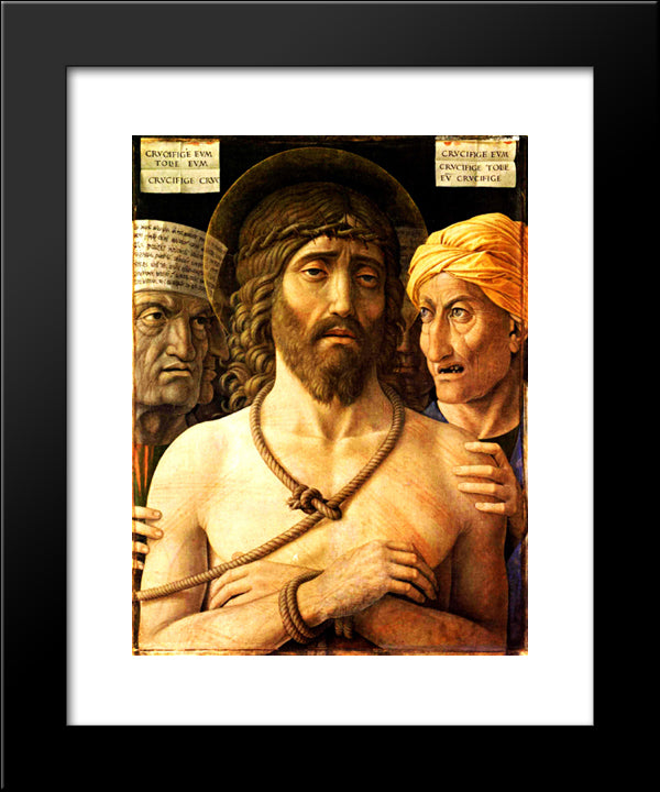 Ecce Homo 20x24 Black Modern Wood Framed Art Print Poster by Mantegna, Andrea