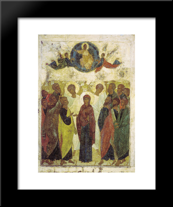 Ascension Of Jesus 20x24 Black Modern Wood Framed Art Print Poster by Rublev, Andrei