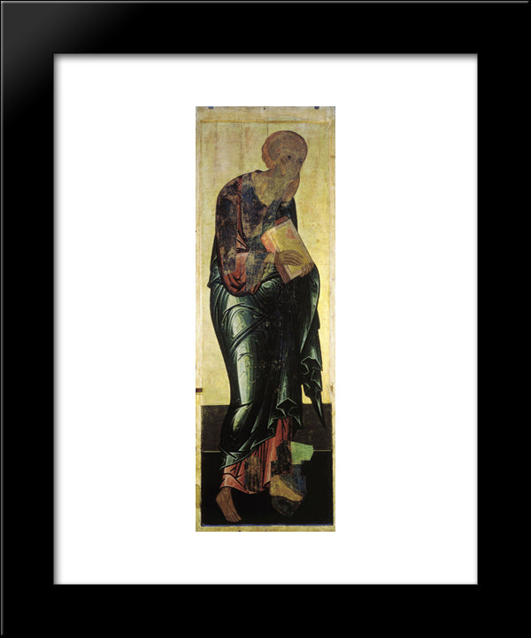 Saint John The Evangelist 20x24 Black Modern Wood Framed Art Print Poster by Rublev, Andrei
