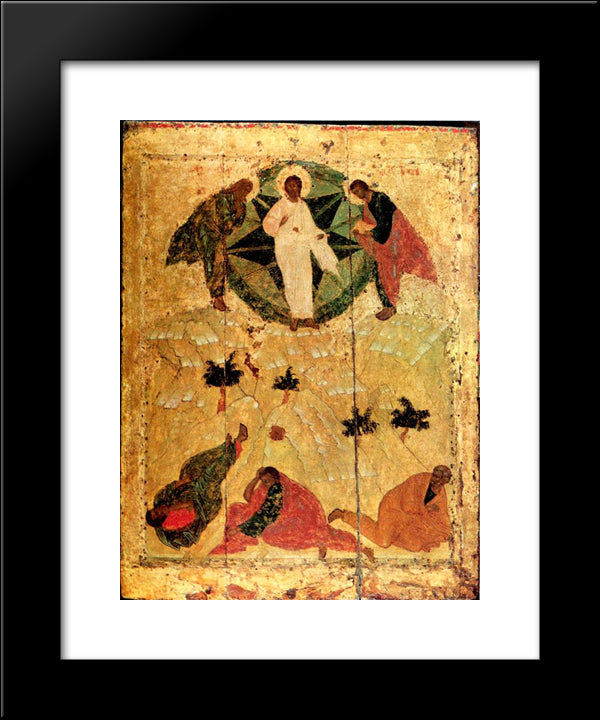 Transfiguration Of Jesus 20x24 Black Modern Wood Framed Art Print Poster by Rublev, Andrei