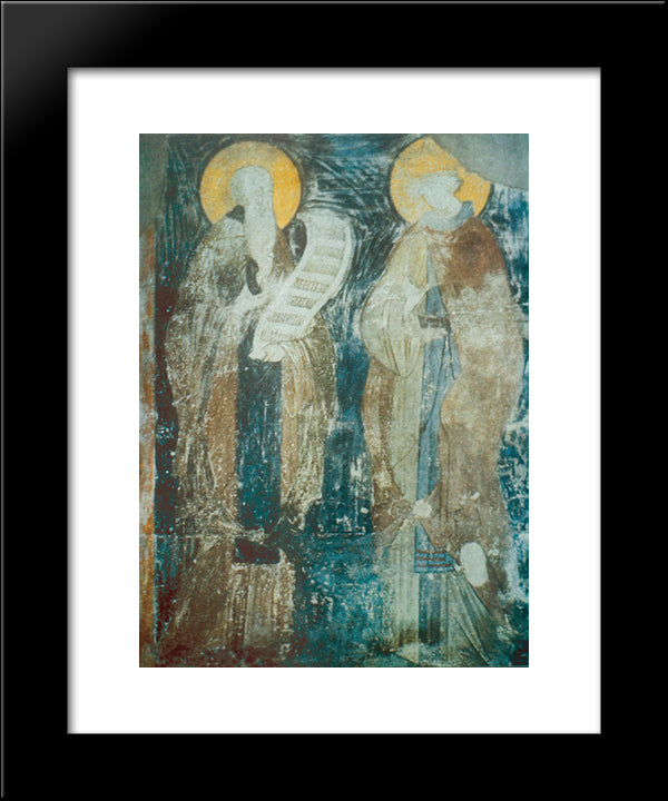 Venerable Barlaam And His Disciple Prince Josaphat 20x24 Black Modern Wood Framed Art Print Poster by Rublev, Andrei