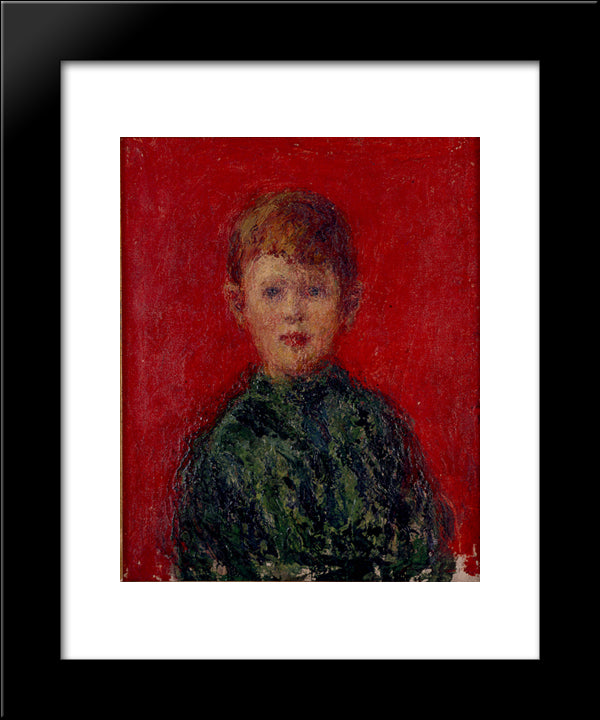 Nino Vestido De Verde 20x24 Black Modern Wood Framed Art Print Poster by Santa Maria, Andres de