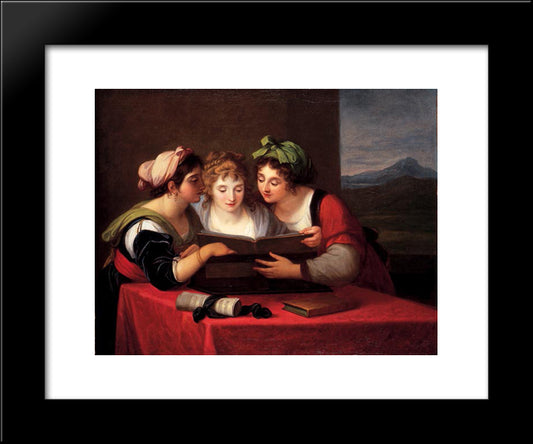 Three Singers 20x24 Black Modern Wood Framed Art Print Poster by Kauffman, Angelica