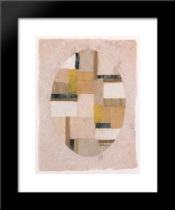 Number 456 20x24 Black Modern Wood Framed Art Print Poster by Ryan, Anne