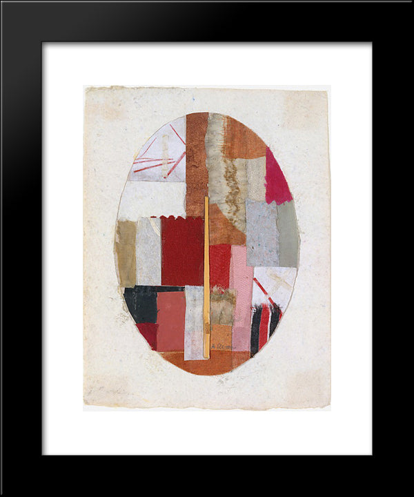 Number 57 20x24 Black Modern Wood Framed Art Print Poster by Ryan, Anne