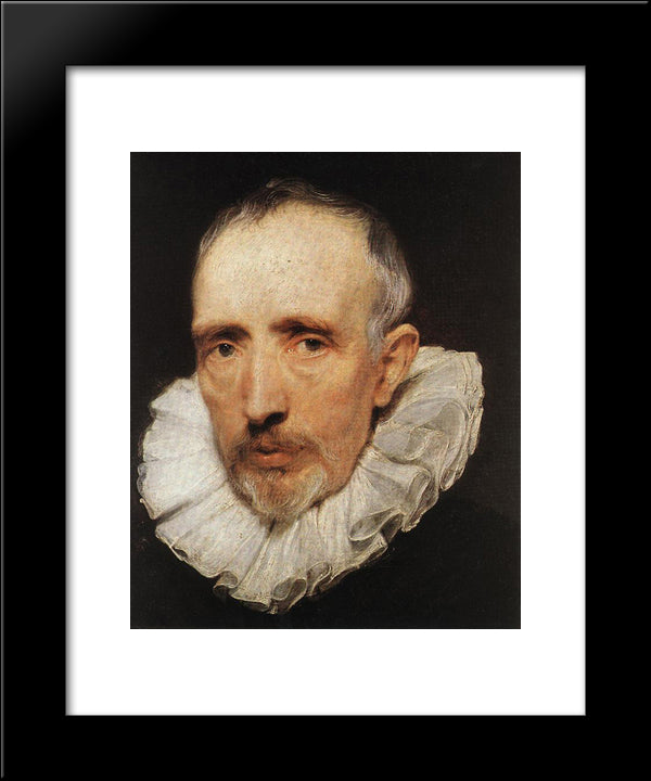Cornelis Van Der Geest 20x24 Black Modern Wood Framed Art Print Poster by van Dyck, Anthony