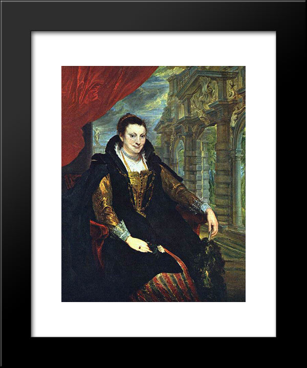 Isabella Brandt 20x24 Black Modern Wood Framed Art Print Poster by van Dyck, Anthony