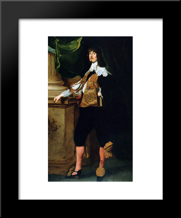 Johan Oxenstierna 20x24 Black Modern Wood Framed Art Print Poster by van Dyck, Anthony