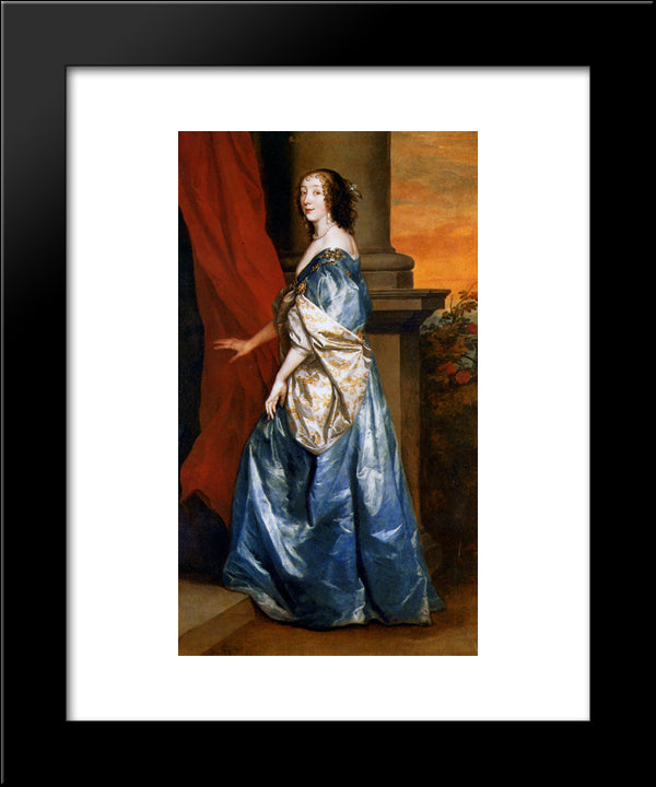 Lady Lucy Percy 20x24 Black Modern Wood Framed Art Print Poster by van Dyck, Anthony