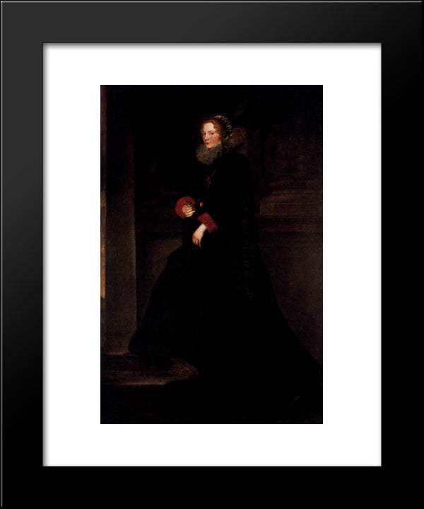 Marchesa Geronima Spinola 20x24 Black Modern Wood Framed Art Print Poster by van Dyck, Anthony