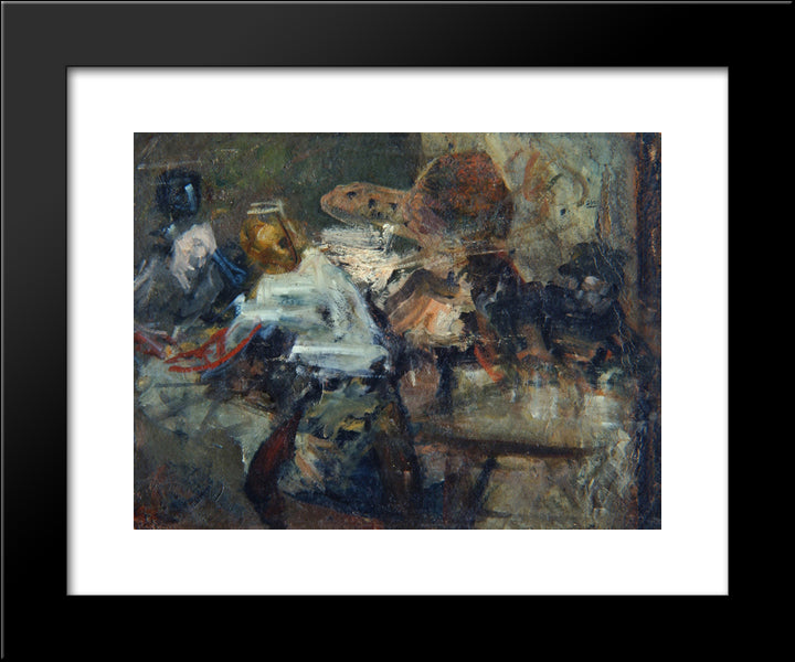 In A Studio 20x24 Black Modern Wood Framed Art Print Poster by Azbe, Anton