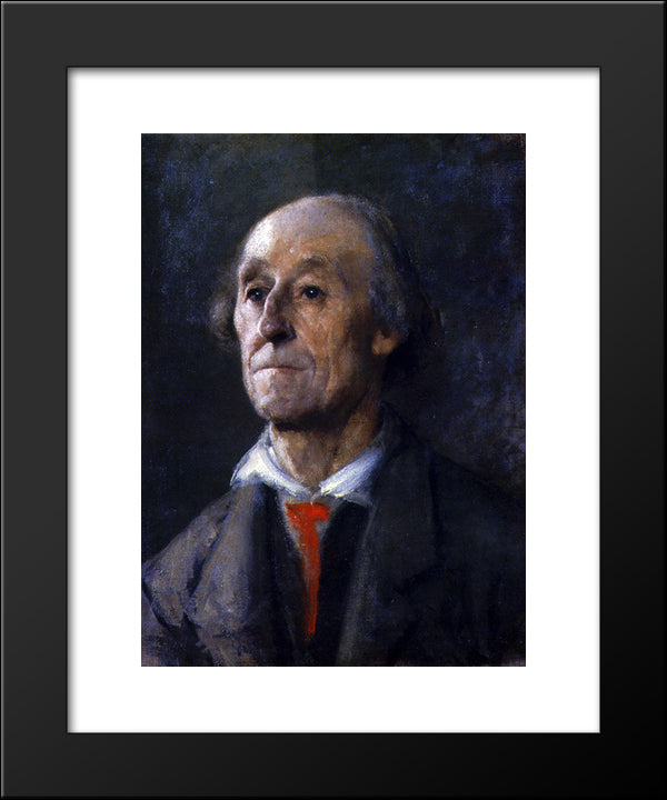 Portrait Of A Bavarian Man 20x24 Black Modern Wood Framed Art Print Poster by Azbe, Anton