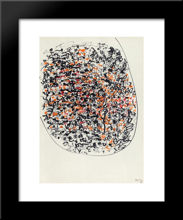 Manoscritti 20x24 Black Modern Wood Framed Art Print Poster by Sanfilippo, Antonio