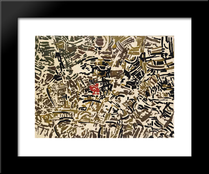 Metropoli 20x24 Black Modern Wood Framed Art Print Poster by Sanfilippo, Antonio