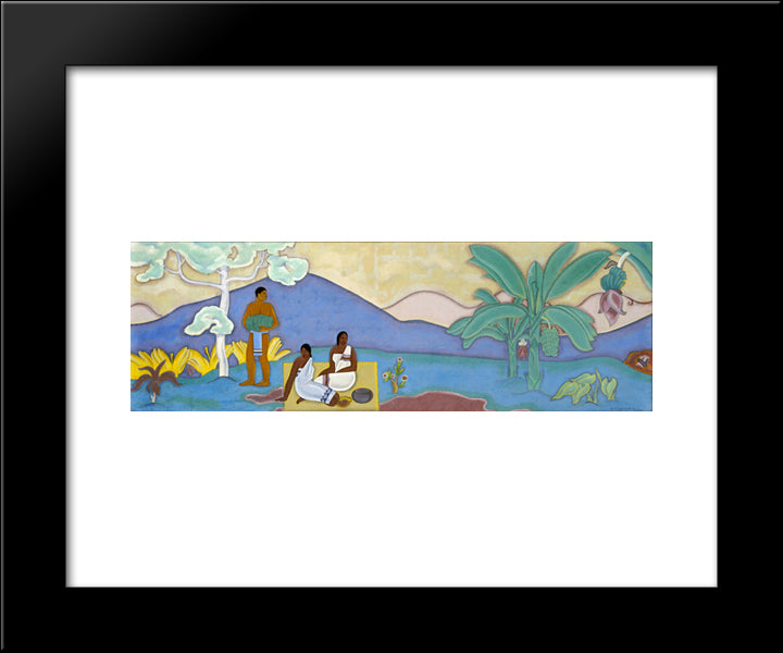 Mural 20x24 Black Modern Wood Framed Art Print Poster by Manookian, Arman