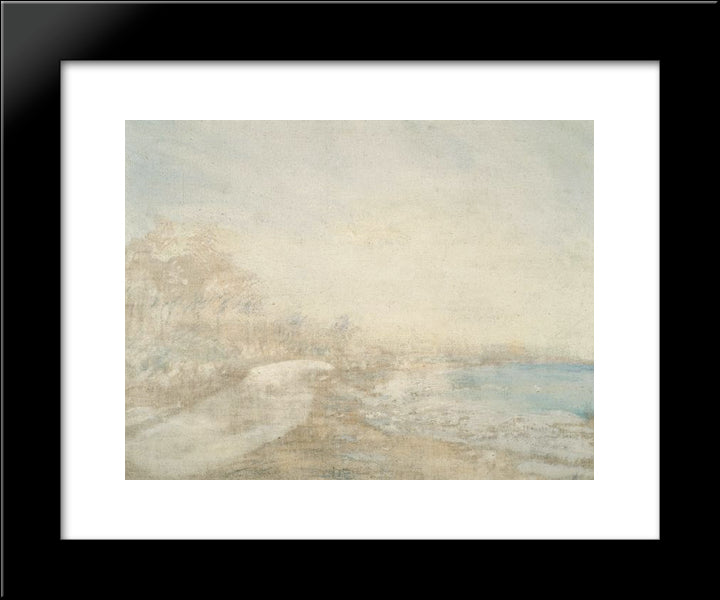 El Playon 20x24 Black Modern Wood Framed Art Print Poster by Reveron, Armando