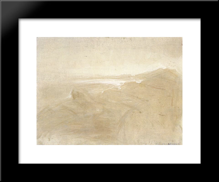 Paisaje Blanco 20x24 Black Modern Wood Framed Art Print Poster by Reveron, Armando
