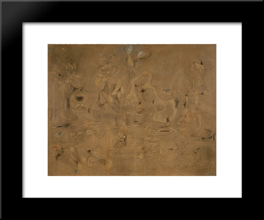 Summation 20x24 Black Modern Wood Framed Art Print Poster by Gorky, Arshile