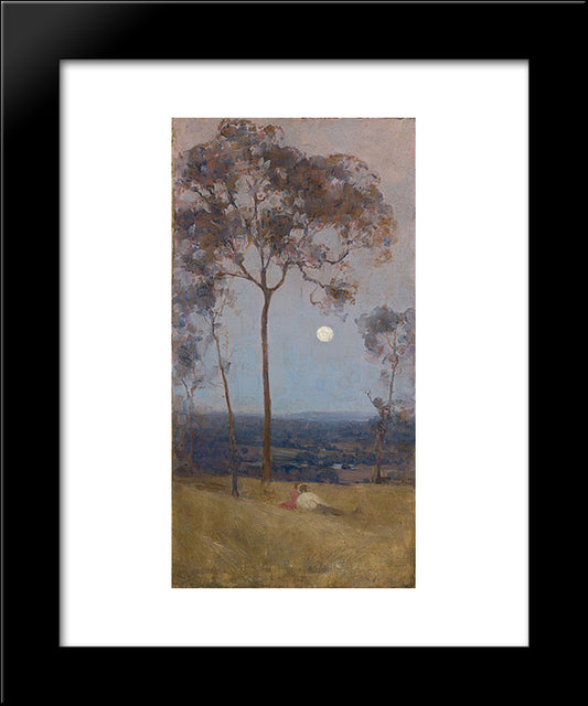 Above Us The Great Grave Sky 20x24 Black Modern Wood Framed Art Print Poster by Streeton, Arthur