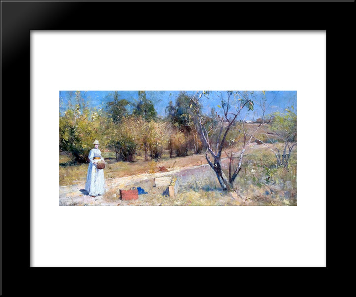 Autumn 20x24 Black Modern Wood Framed Art Print Poster by Streeton, Arthur