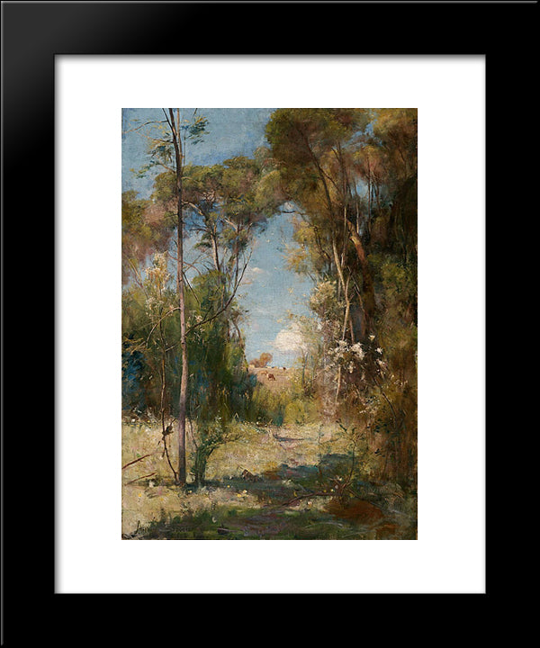 Pastoral 20x24 Black Modern Wood Framed Art Print Poster by Streeton, Arthur