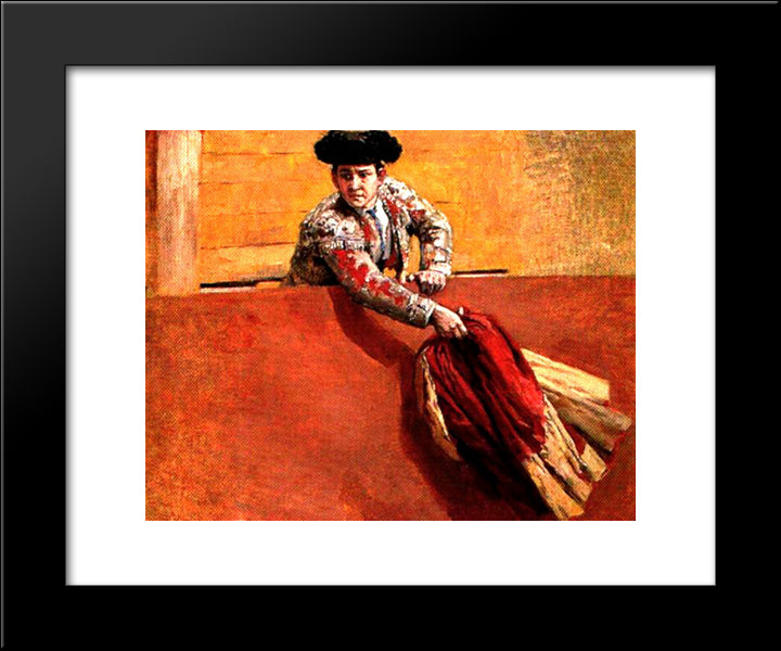 Estudio De Torero Para La Vara Rota 20x24 Black Modern Wood Framed Art Print Poster by Michelena, Arturo