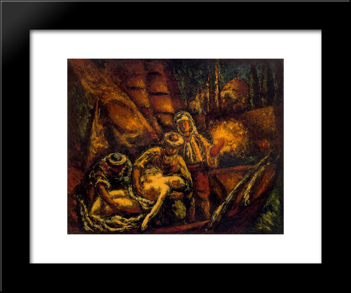 Composition (Rapture) 20x24 Black Modern Wood Framed Art Print Poster by Souto, Arturo