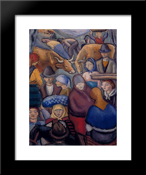 Fair 20x24 Black Modern Wood Framed Art Print Poster by Souto, Arturo