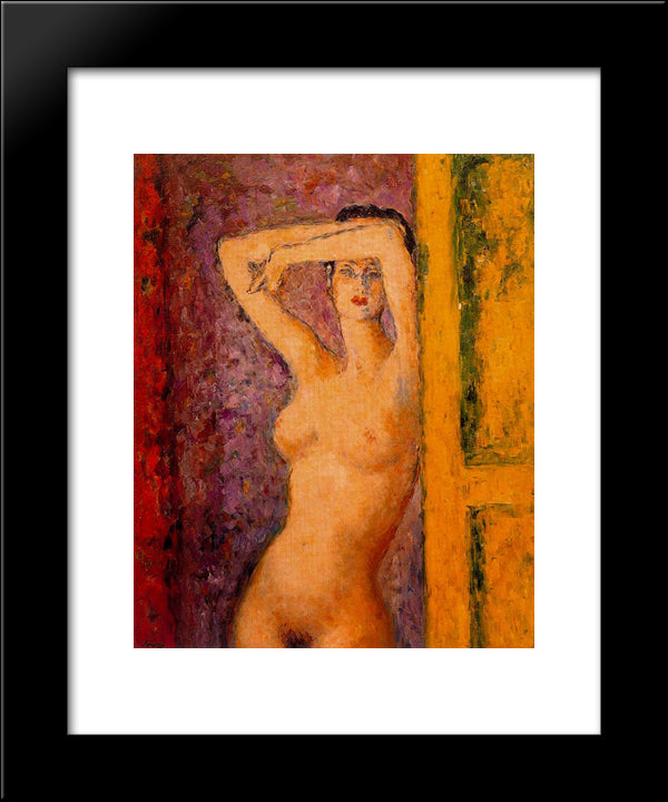 Female Nude 20x24 Black Modern Wood Framed Art Print Poster by Souto, Arturo