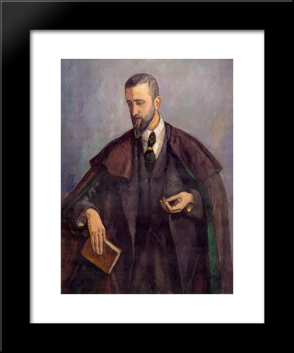 Portrait Of A Man 20x24 Black Modern Wood Framed Art Print Poster by Souto, Arturo