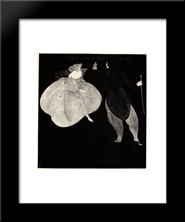 A Nocturne Of Chopin 20x24 Black Modern Wood Framed Art Print Poster by Beardsley, Aubrey