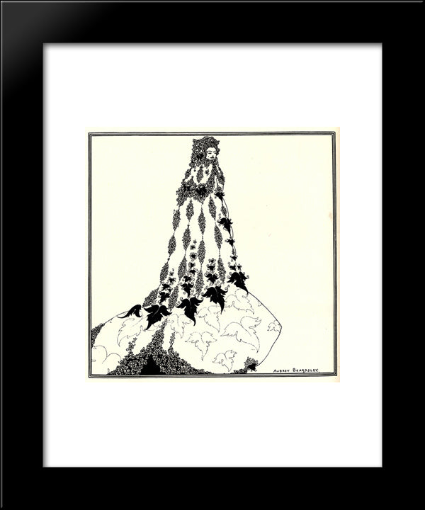 A Suggested Reform In Ballet Costume 20x24 Black Modern Wood Framed Art Print Poster by Beardsley, Aubrey