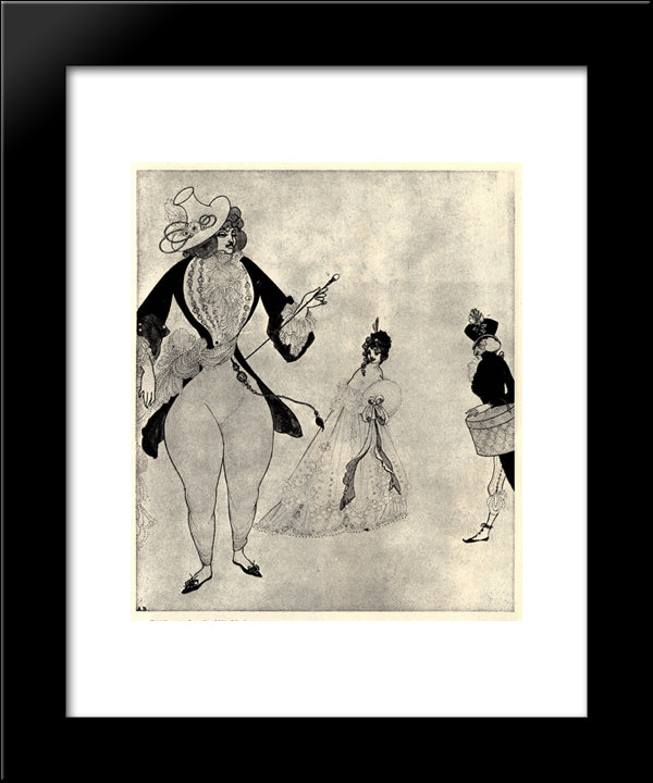 Albert In Search Of His Ideals 20x24 Black Modern Wood Framed Art Print Poster by Beardsley, Aubrey