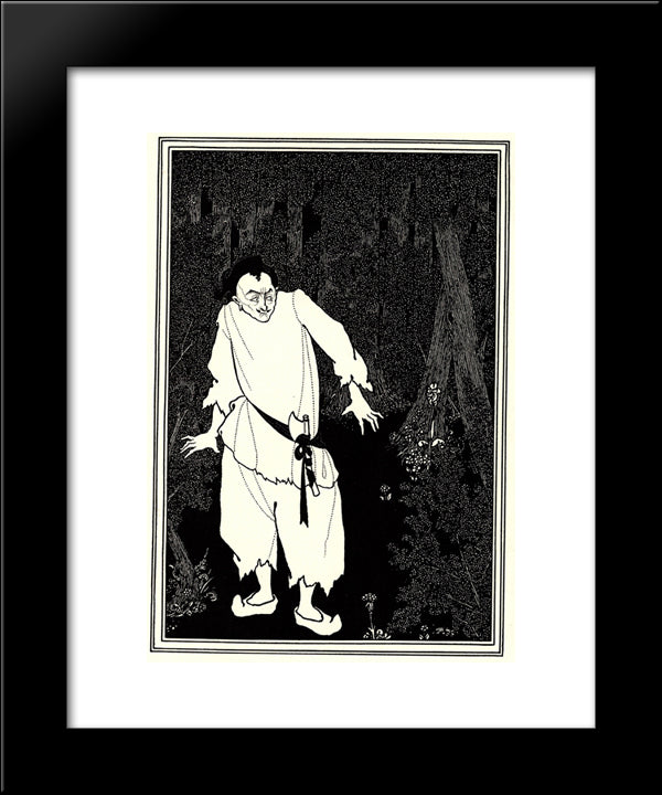 Ali Baba In The Woods 20x24 Black Modern Wood Framed Art Print Poster by Beardsley, Aubrey