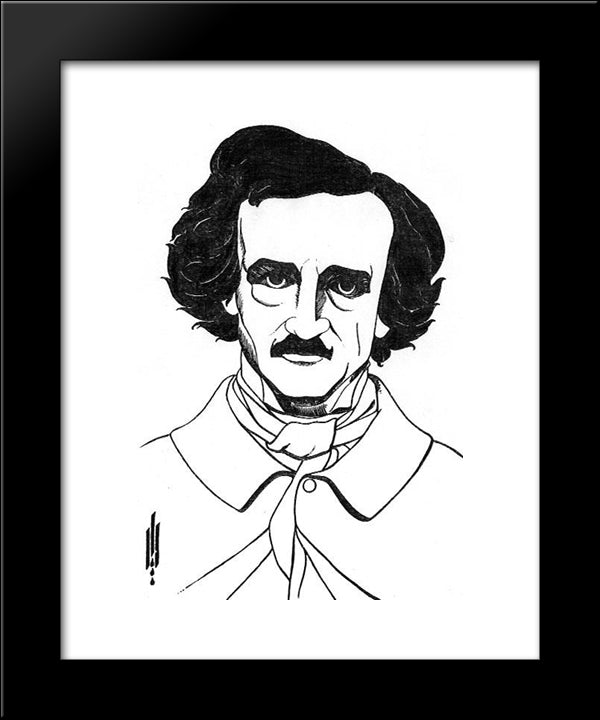 By Edgar Allan Poe 20x24 Black Modern Wood Framed Art Print Poster by Beardsley, Aubrey
