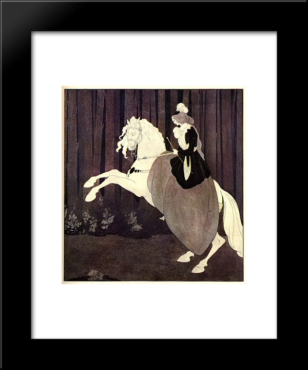 Chopin 20x24 Black Modern Wood Framed Art Print Poster by Beardsley, Aubrey